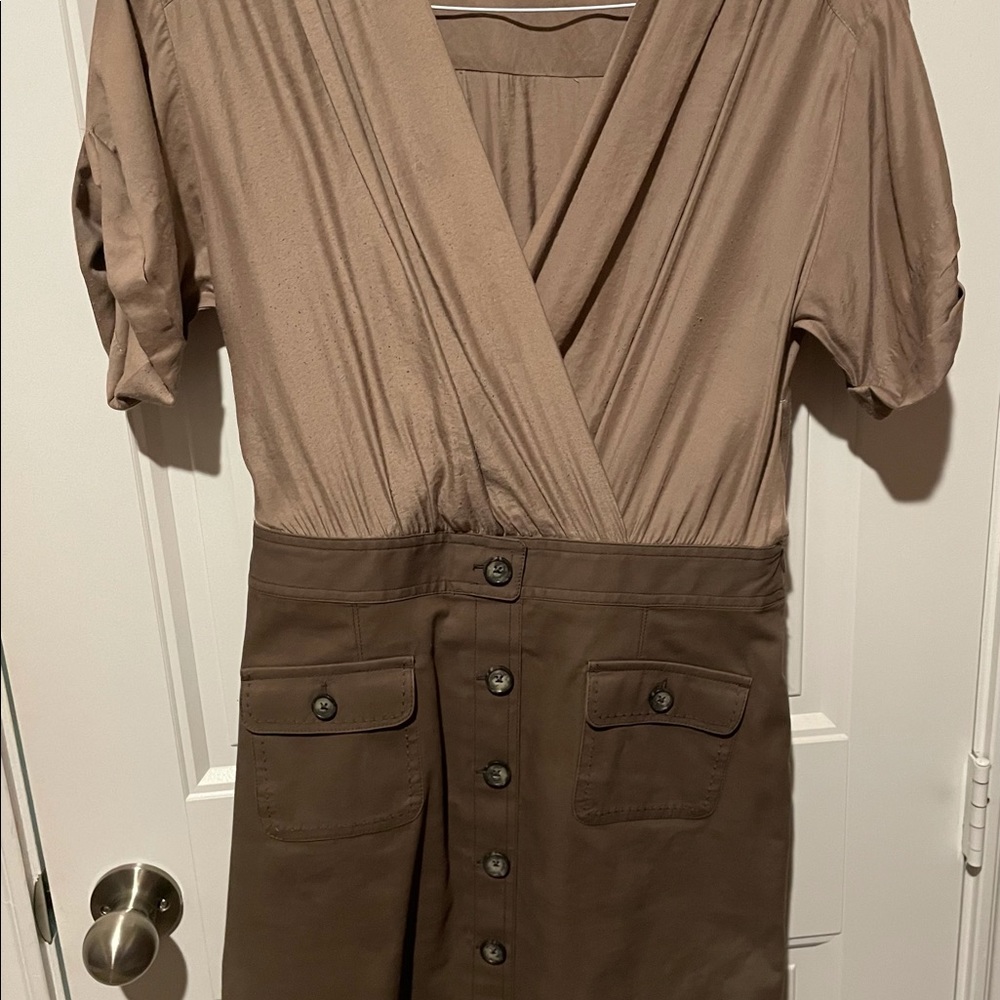 Loft khaki color dress